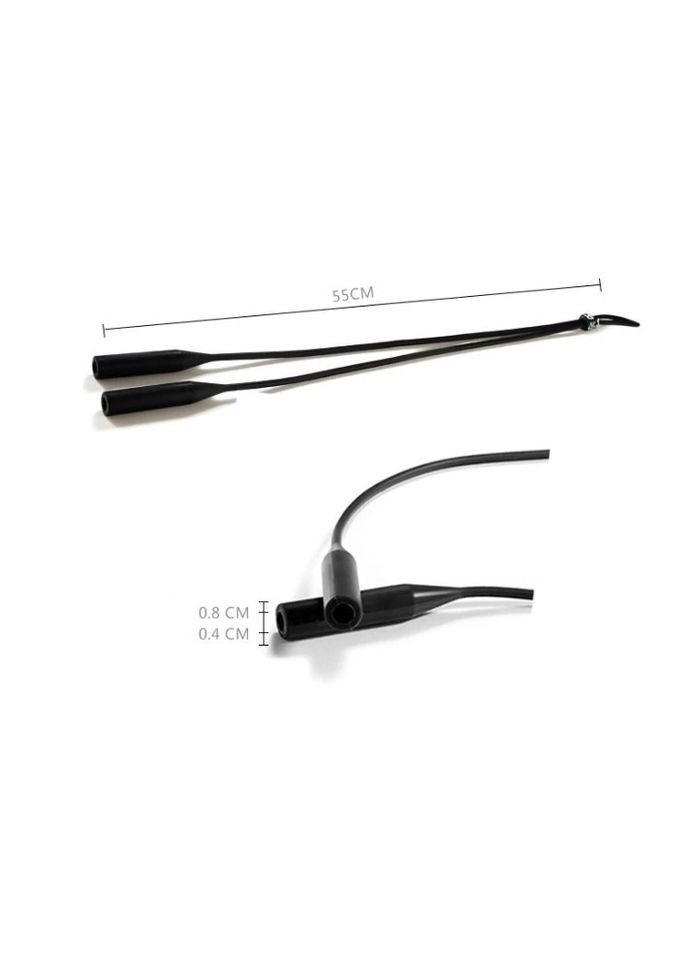 Силіконовий ремінець тримач для окулярів 55 см Чорний No Brand (299317224)