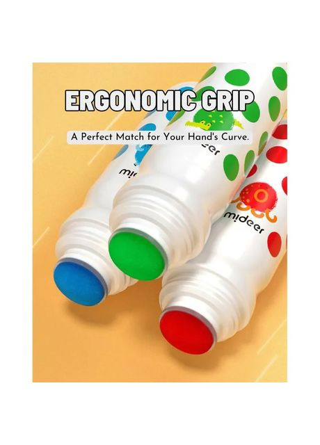 Набір для малювання Точкова живопис для малюків, крапкові ДОТ маркери, 12 кольорів ( MD6253 ) MiDeer (372807773)