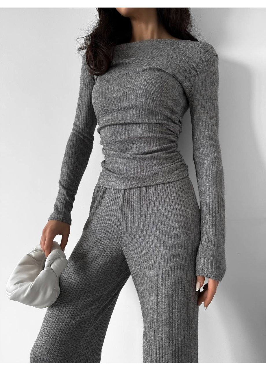 Костюм из ангоры рубчик (42-44; 44-46) (размерная сетка в описании) DK/DL Мода без кордонів (362188811)