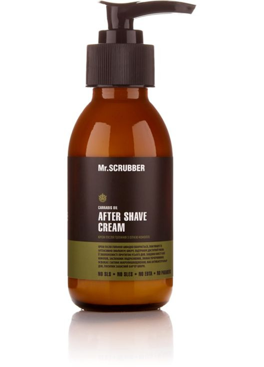 Крем після гоління з олією коноплі Man After Shave Cream 100ml (451989-34784) Mr. Scrubber (368608759)