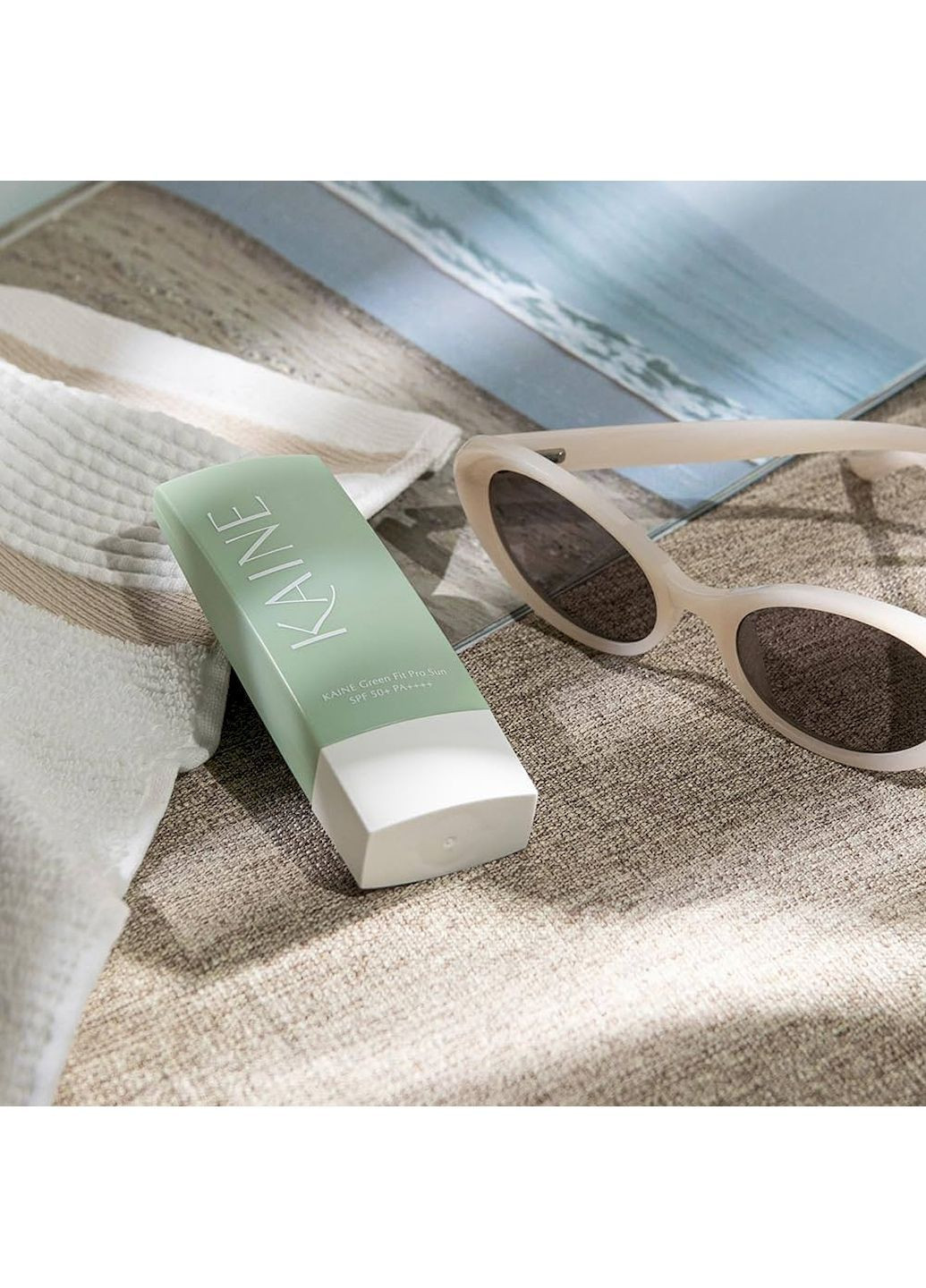 KAINE Сонцезахисний крем Green Fit Pro Su SPF50+ PA++++ із зеленим комплексом 55 мл термін придатності до 03.08.2026 — Крем, Південна Корея (363030133)