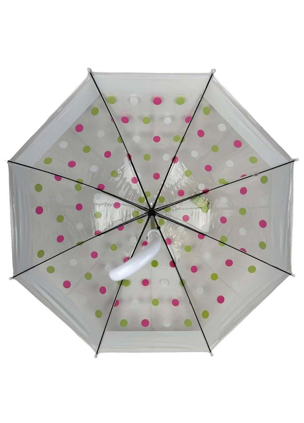 Дитяча прозора парасолька-тростина напівавтомат Rain (289977294)
