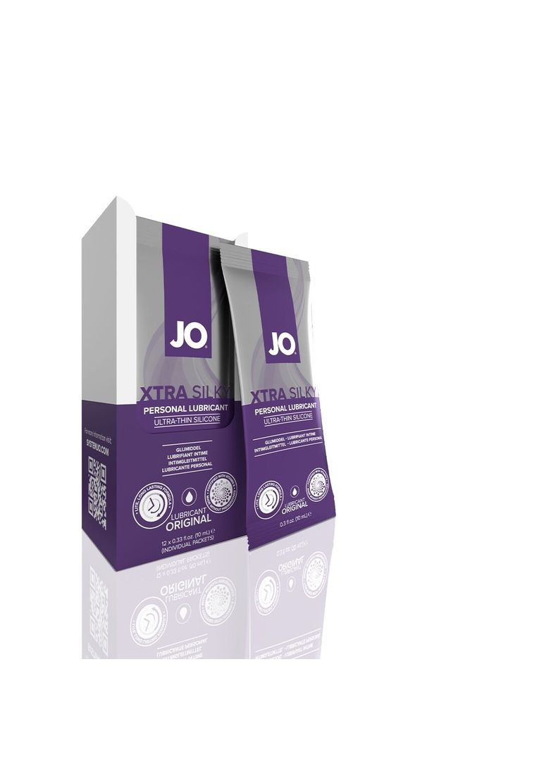 Набор лубрикантов Foil Display Box – JO Xtra Silky Silicone – 12×10ml System JO (289872887)