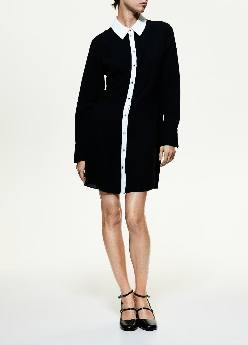 Чорна повсякденний сукня H&M однотонна