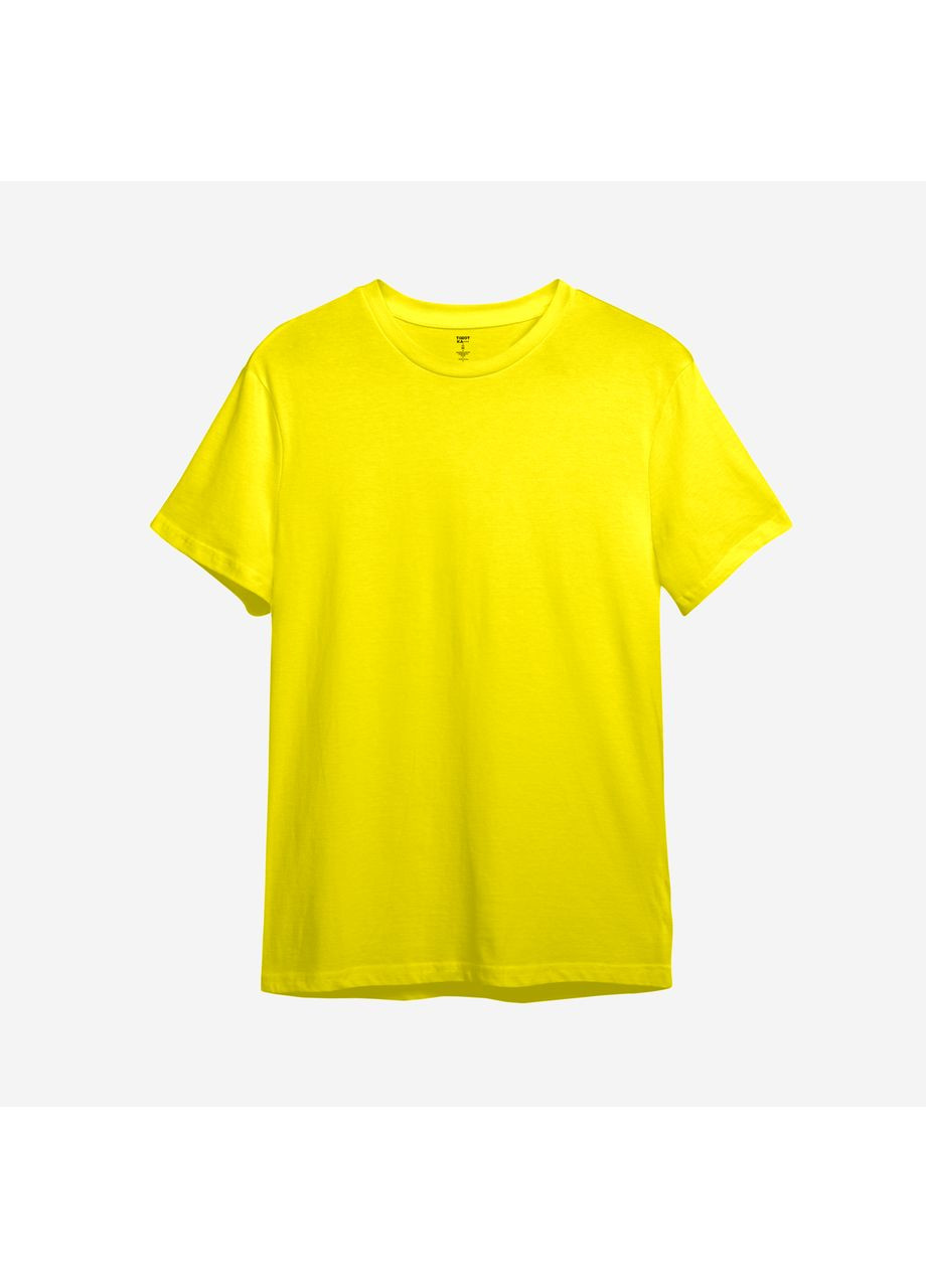Желтая демисезонная футболка детская однотонная (для мальчика) (10880127885) ТiШОТКА