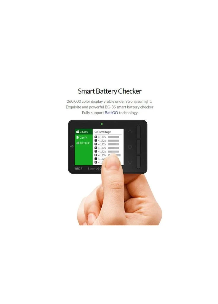 Тестер для акумуляторів BG-8S Battery Meter (HP0015.0013) Isdt (400791911)
