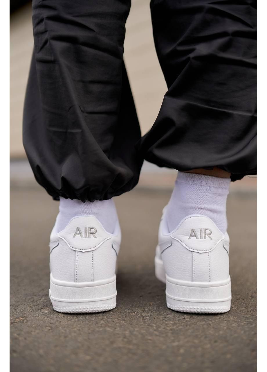 Білі Осінні кросівки чоловічі nike air force 1 classic white найк аір форс 1 преміум No Brand