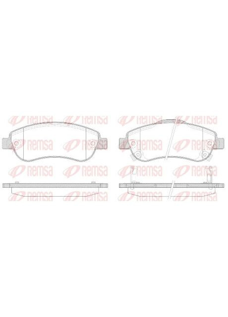 Колодка гальм. диск. HONDA CR-V III передн. (вир-во ) 1289.02 Remsa (342412996)
