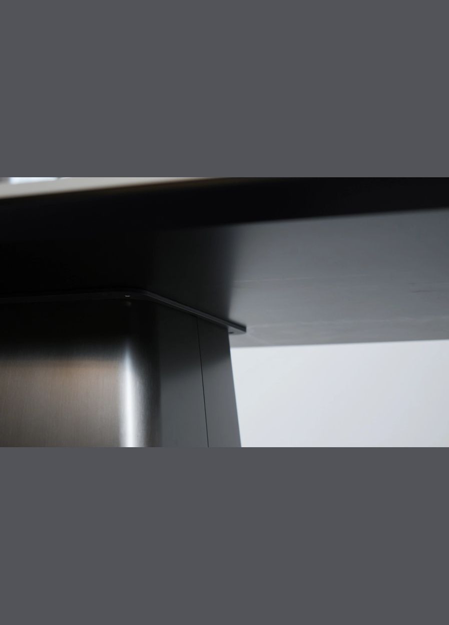 Стол Титан обеденный белый глянец 1800x900x750 графит ноги Prestol (352267818)