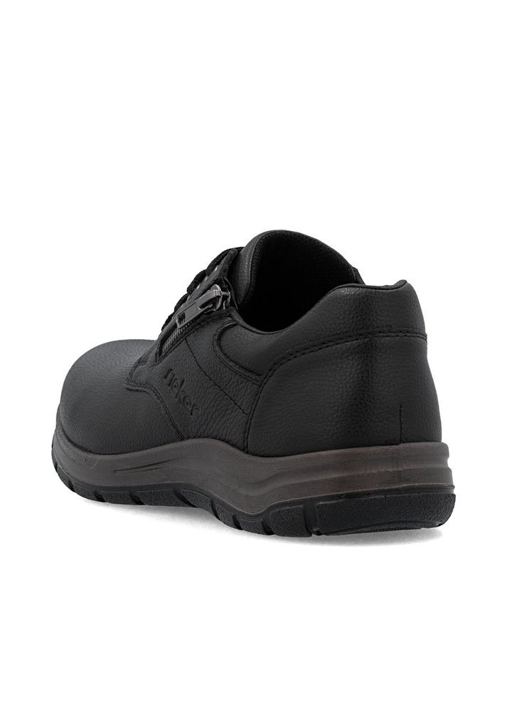 Черные туфли (р) кожа 0-2-2-03604-00 Rieker на шнурках