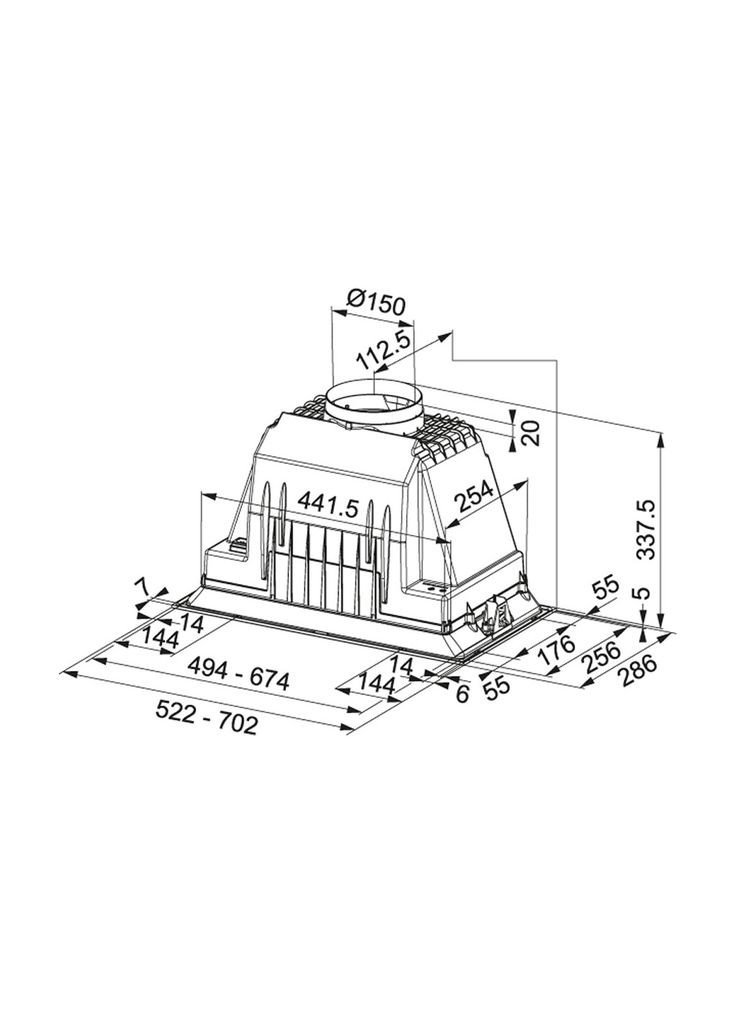 Витяжка кухонна (m231151) FRANKE Inca Plus FBI 705 PLUS (369035581)