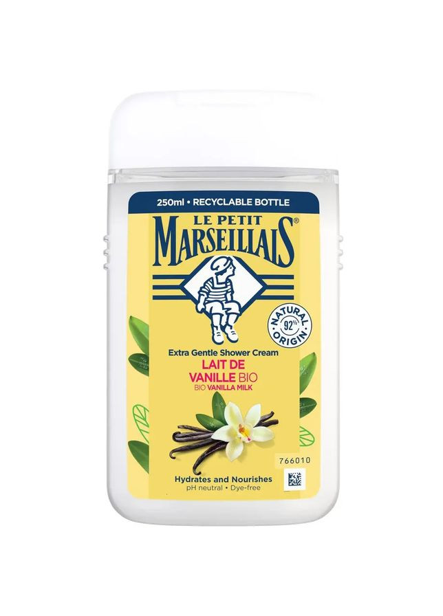 Гель для душу Біо Ванільне молоко, 250 мл Le Petit Marseillais (328398218)