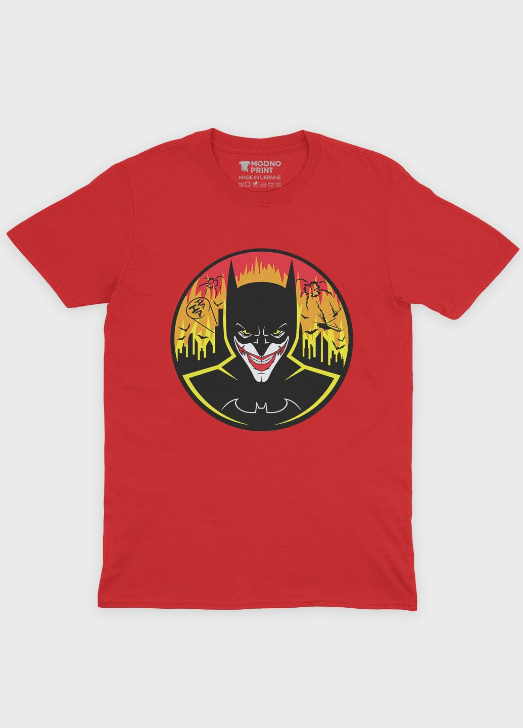 Жіноча футболка з принтом суперзлодія - Джокер (TS001-1-SRE-006-005-020-F) Modno - (311313409)