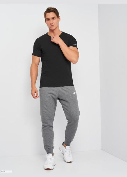 Чорна футболка t-shirt mezza manica girocollo чорний Kappa