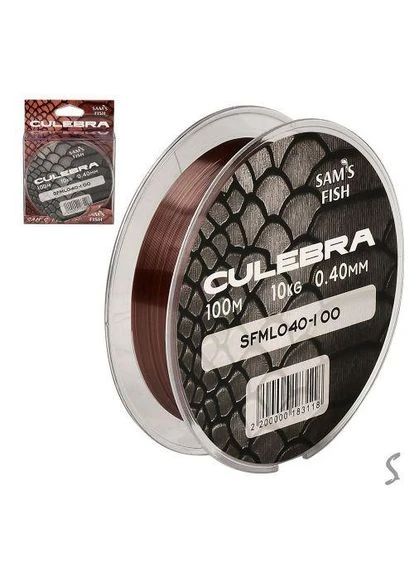 Леска "Culebra" 100м*0.4мм тест 10кг Новинка! Sams Fish (393358284)