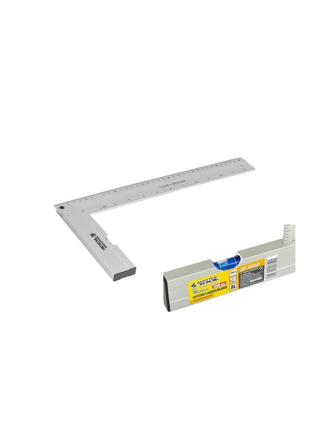 Косинець 350 мм з капсулою алюмінієвий (30-4350) Mastertool (341533269)