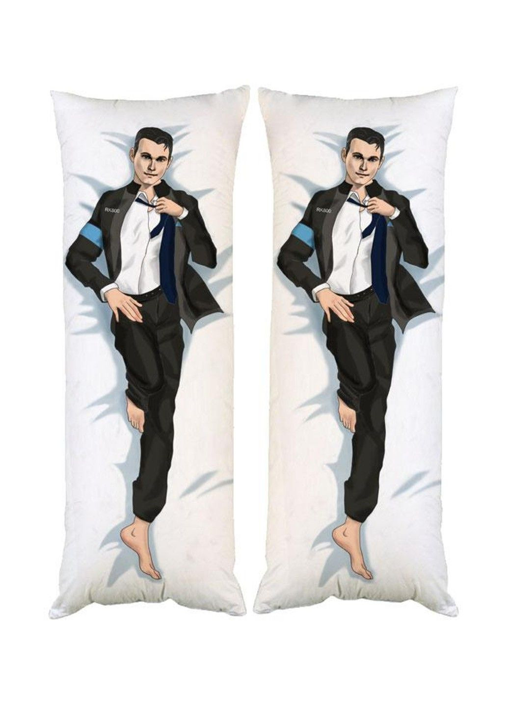 Подушка дакімакура Коннор Детройт декоративна ростова подушка для обіймання двостороння No Brand (329433546)