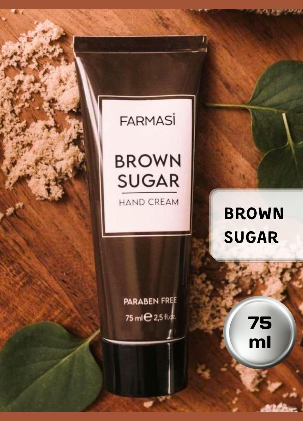 Крем для рук зволожуючий Brown Sugar 75 мл Farmasi (292865818)