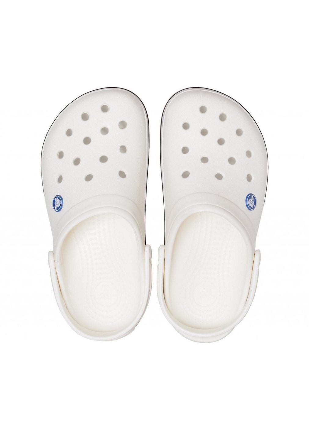 Белые женские кроксы clog lemon 11016 Crocs