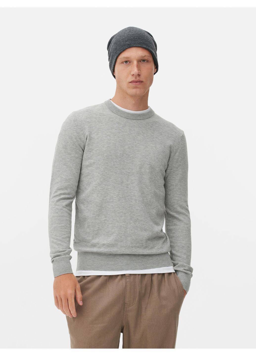 Сірий джемпер демісезон,сірий меланж, Primark