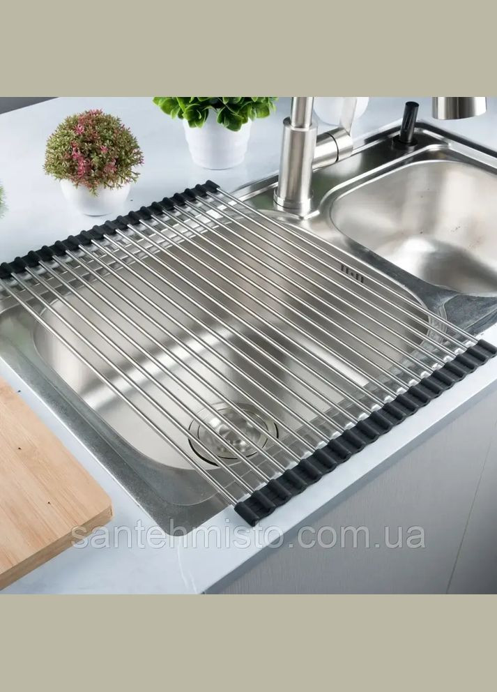 Комплект черной мойки на кухню и смеситель из нержавеющей стали NB-7048 Nett (336939145)