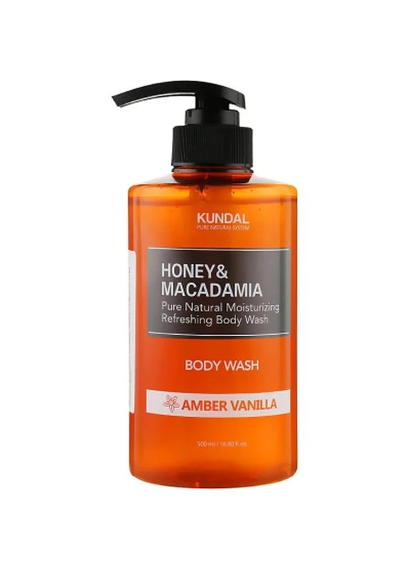 Гель для душа Honey & Macadamia Body Wash Amber Vanilla 500 мл (8809568742061) Kundal (397464201)