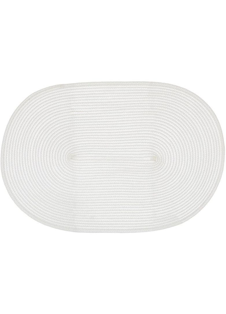 Набор сервировочных ковриков Casual Oval белый 4 шт плейсмат подтарельники для стола из полипропилена BonaDi (368978281)