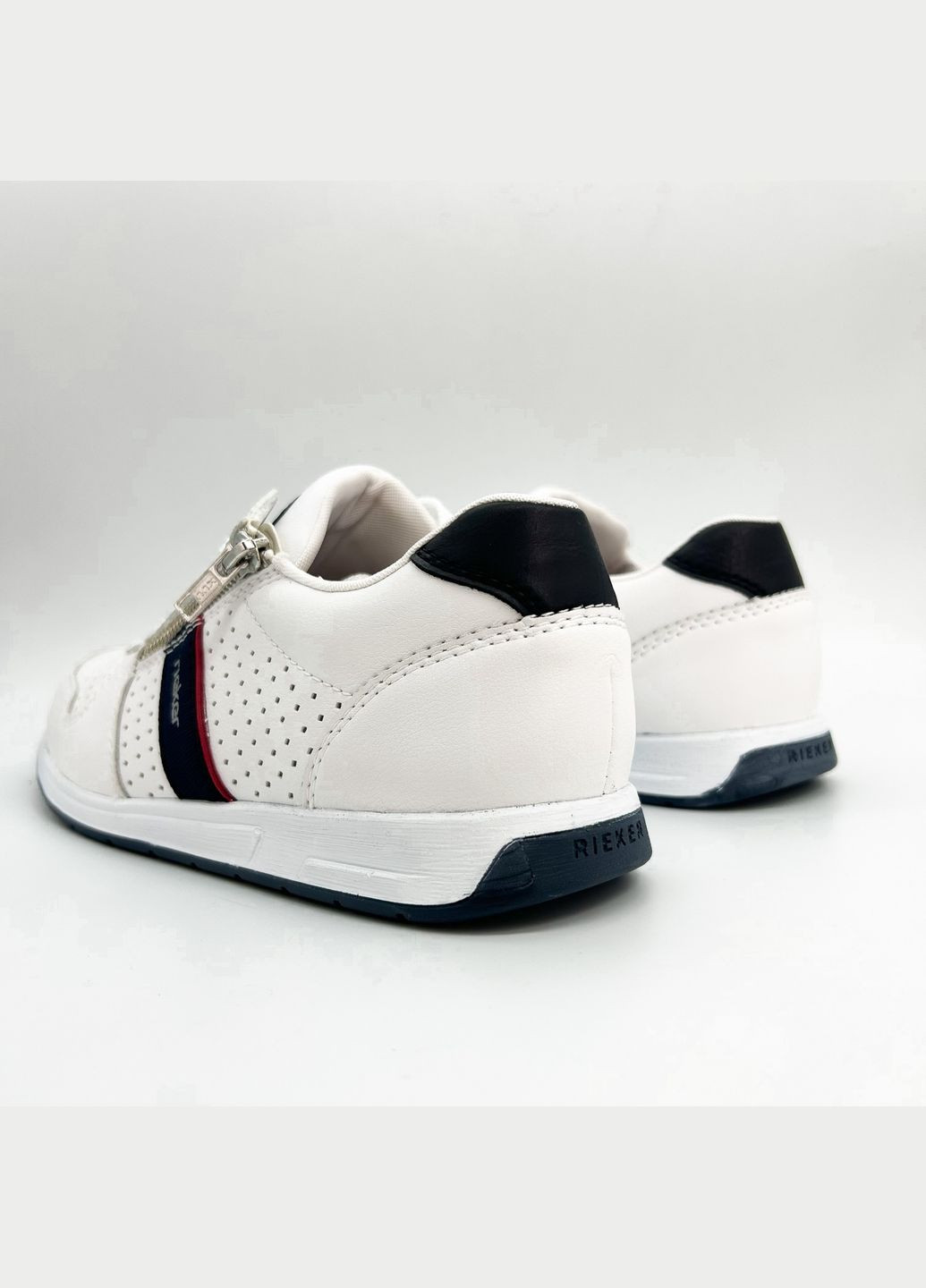 Белые летние кроссовки (р) кожа 0-2-2-11929-80 Rieker