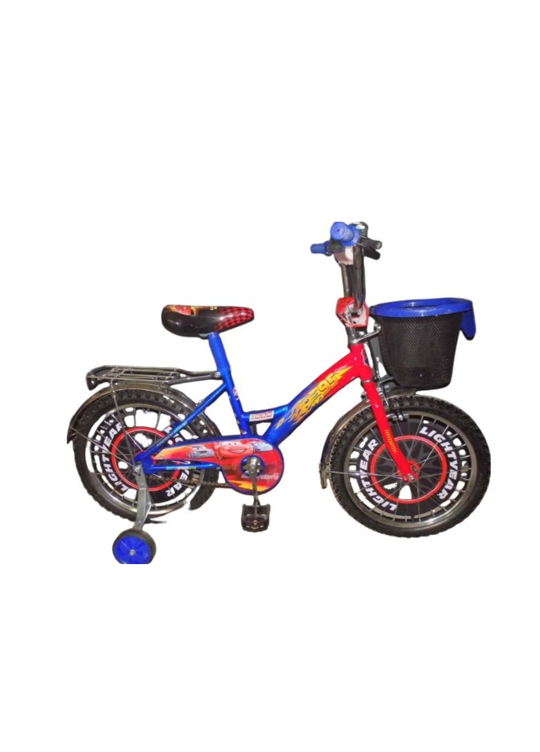 Велосипед Тачки+ Корзинка от : мечта маленького гонщика Синий, 14 Crosser (267810105)