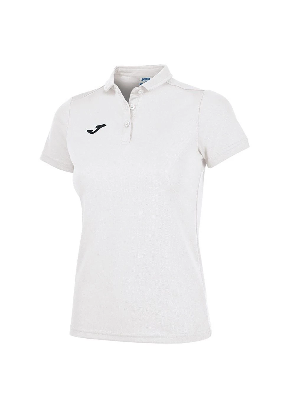 Белая женская футболка-поло hobby women poo shirt white s/s белый Joma однотонная