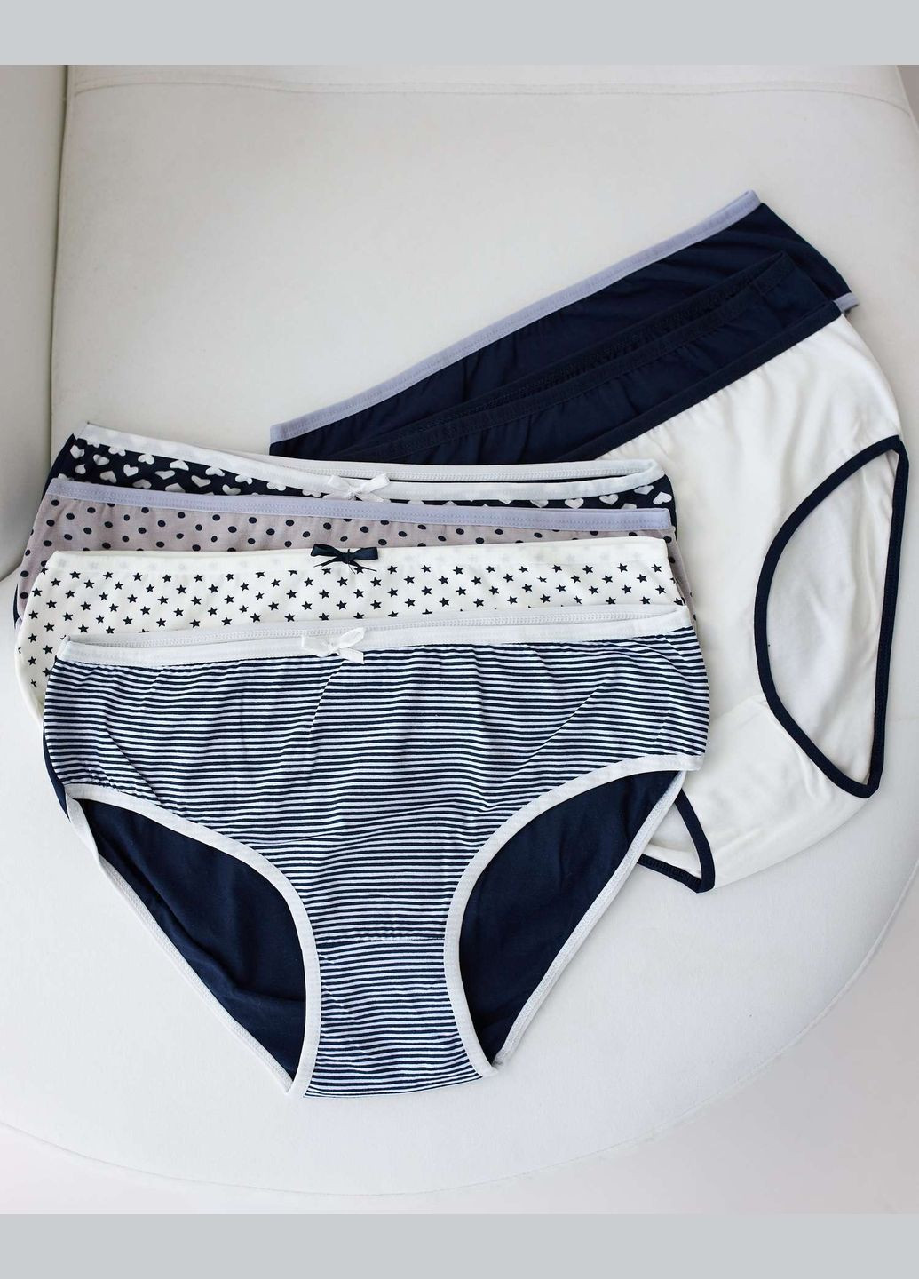 Набор женских трусиков неделька батал - 7 шт Nicoletta (340276981)