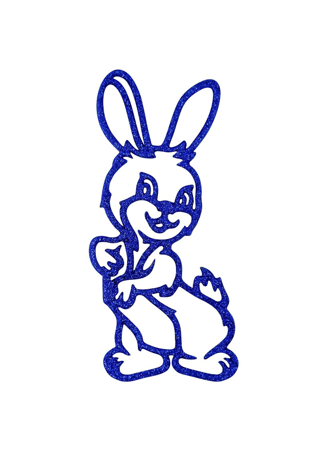 Новогодняя подвеска Зайка 2Д 5х12см красный MIS LT (365628109)