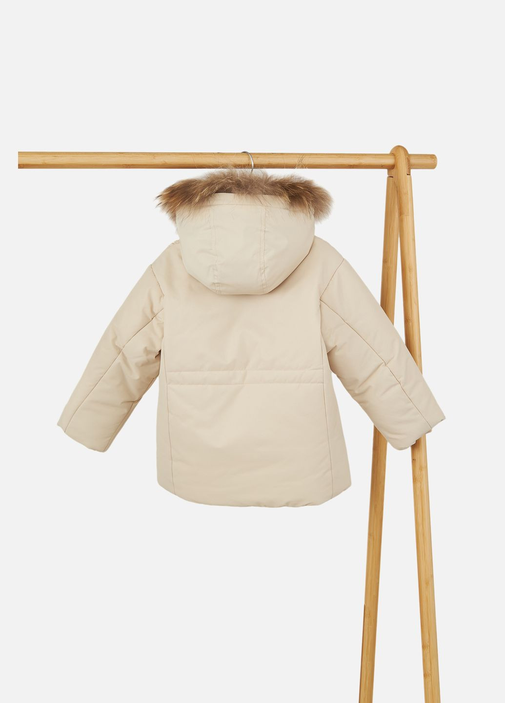 Молочна зимня куртка для дівчинки колір молочний cb-00254649 YUESHUN
