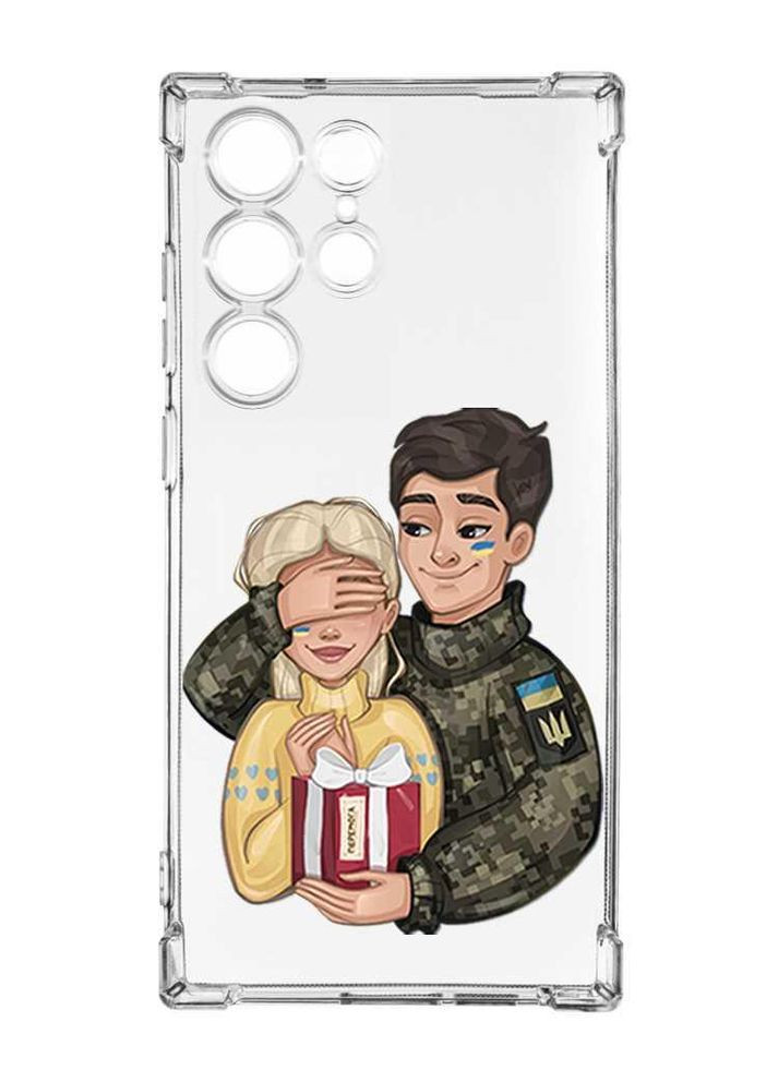 Чохол з потовщеними кутами на Samsung Galaxy S23 Ultra:: Подарунок Перемога (патріотичний принт 178) Creative (360706061)