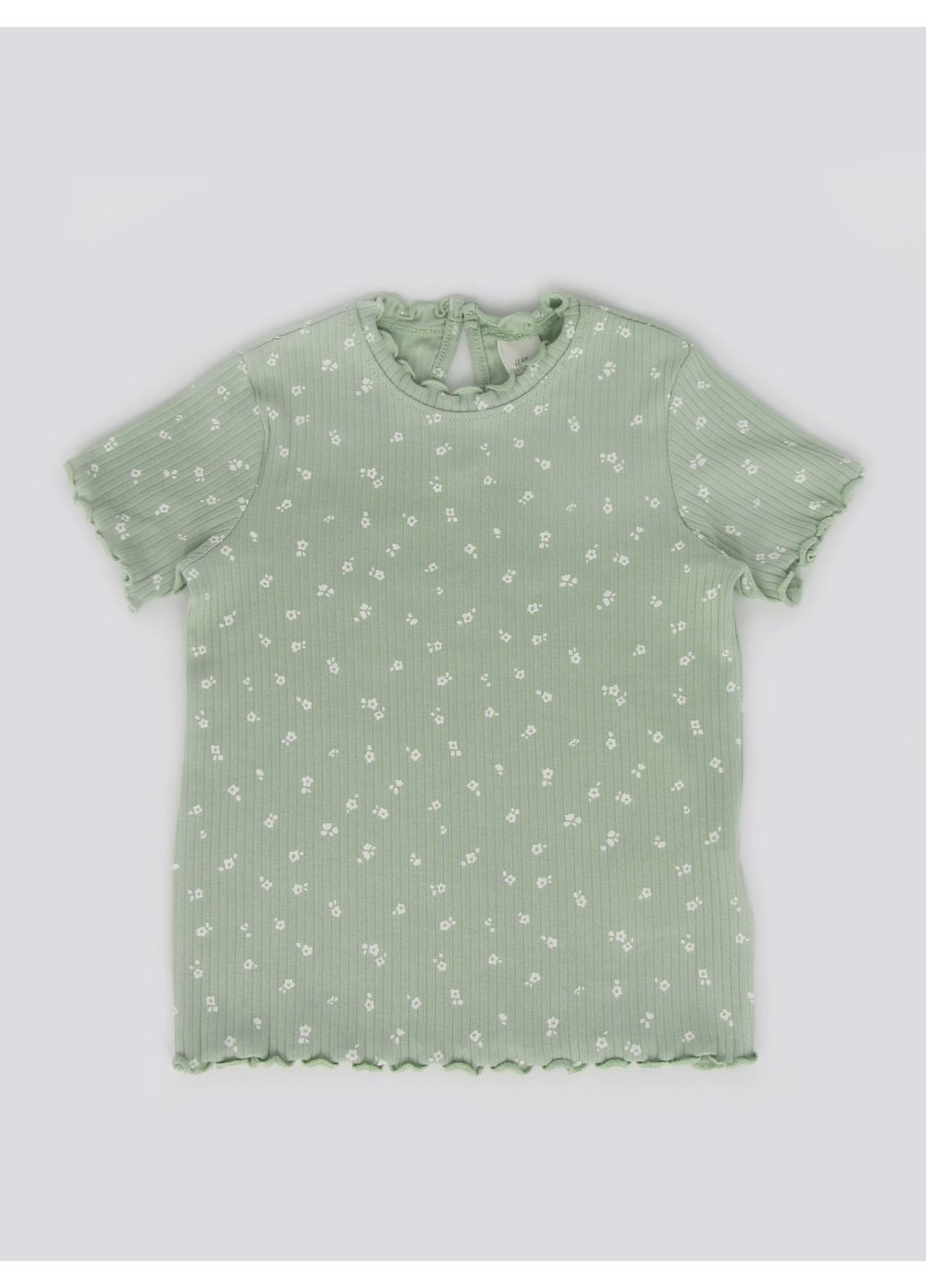 Светло-зеленая летняя футболка H&M