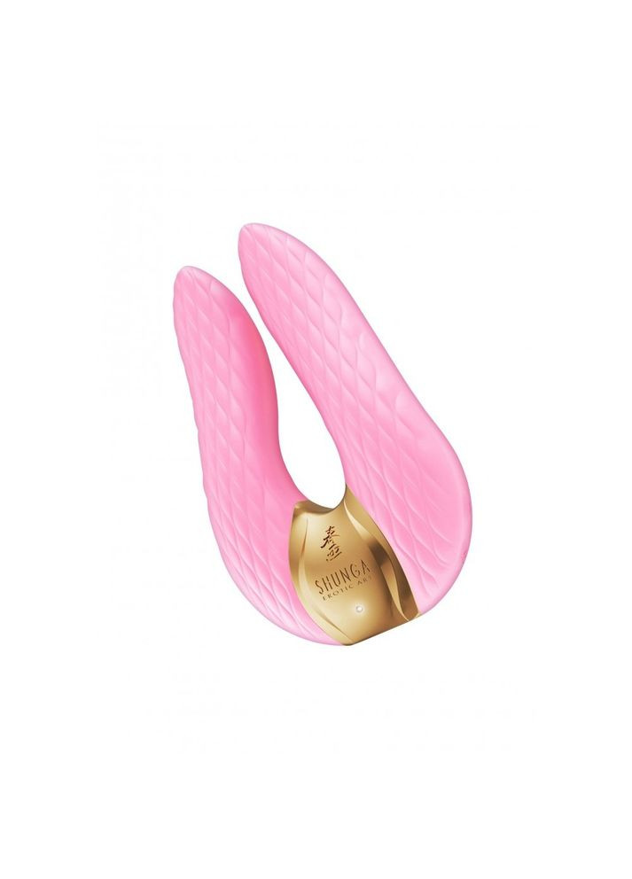 Вибратор для клитора Aiko, розовый, 10.5 см х 6.5 см Shunga (289868649)