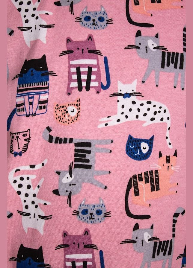 Темно-розовая зимняя пижама для девочки (теплая) hc (h001-6076-024-5) No Brand