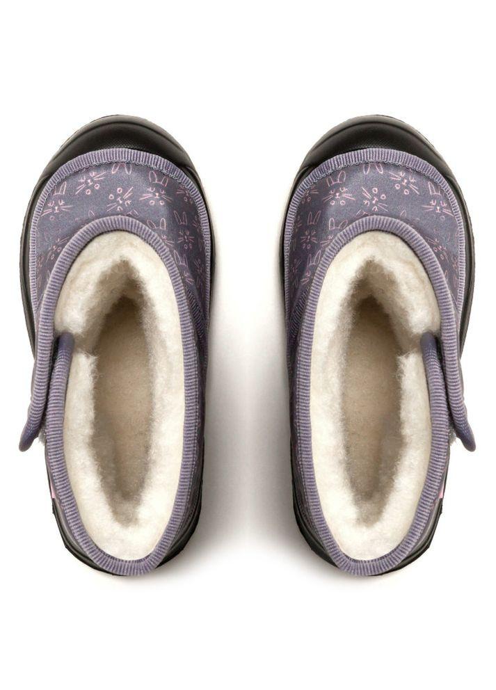 Серые дутики детские frozzy серые rabbits Oldcom на липучке