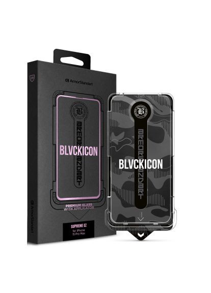 Стекло защитное (ARM79263) ArmorStandart Black Icon Supreme EZ iPhone 15 Pro Max (366703092)