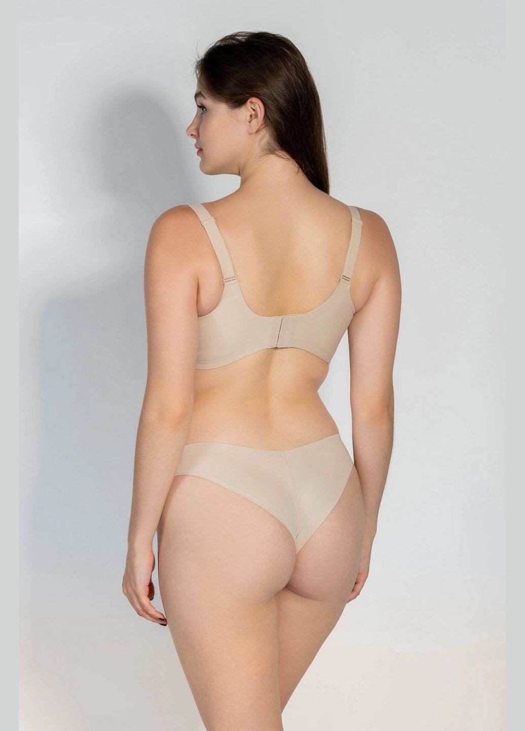 Бежевый топ бесшовный бюстгальтер из микрофибры Anabel Arto полиамид, эластан