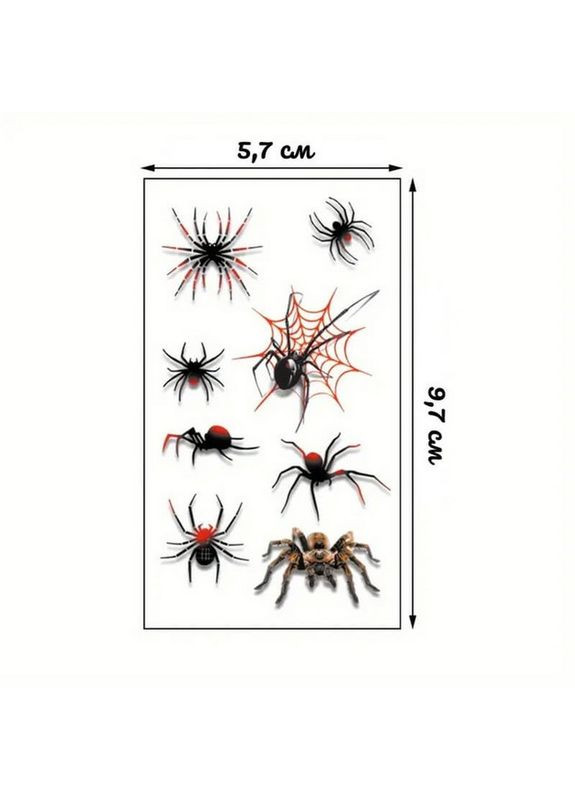 Набор детских временных татуировок "Halloween black" tatto-halloween-black-set-30 Fresh Tattoo (361866128)