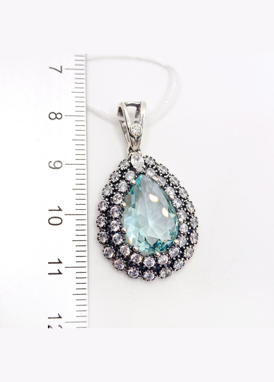 Підвісок '' срібло 925° 4,77г. аква (3477) Elis-s Княжна (342384861)