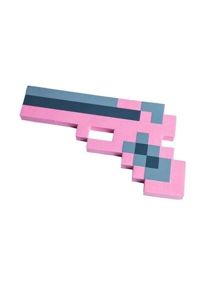 Пістолет Minecraft рожевий 22см No Brand (282719813)