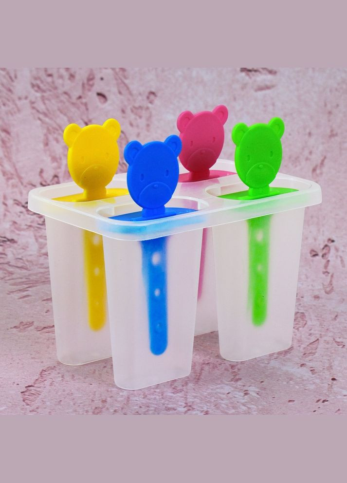 Формы для мороженого "Мишка" 4шт/наб 13.5*11.5*8.5см Home (307928154)