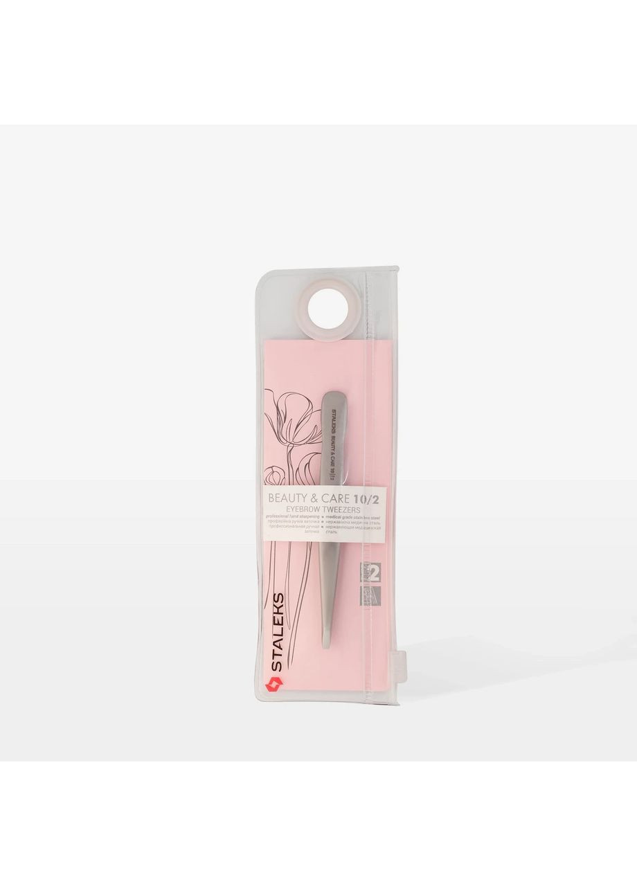Пинцет для бровей BEAUTY & CARE 10 TYPE 2 (узкие прямые кромки) TBC-10/2 Staleks (372689124)