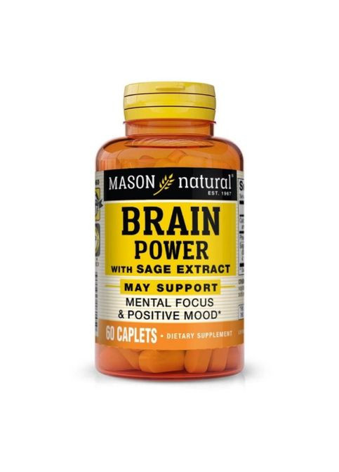 Brain Power With Sage Extract 60 Caplets Mason Natural (288050799)