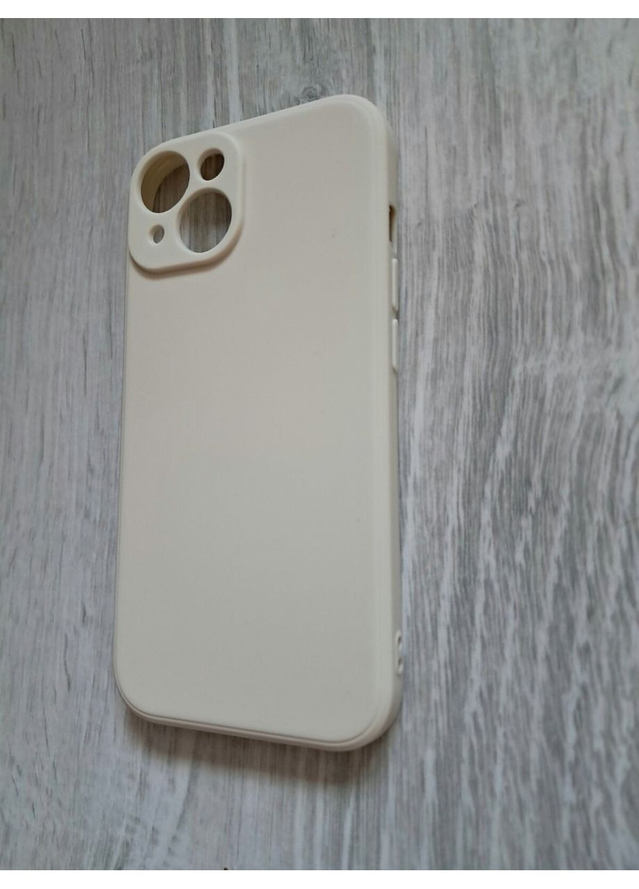 Чохол на 15 Бежевий силіконовий Silicone Case full No Brand (360896722)