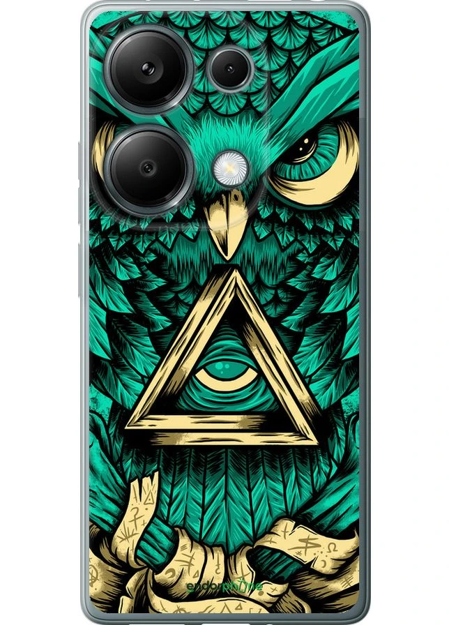 Чохол на Xiaomi Poco M6 Pro Сова Арт-тату "3971u-3452-70447" Endorphone (374882691)