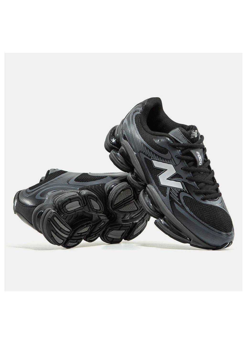 Темно-серые демисезонные кроссовки мужские new balance No Brand 2000