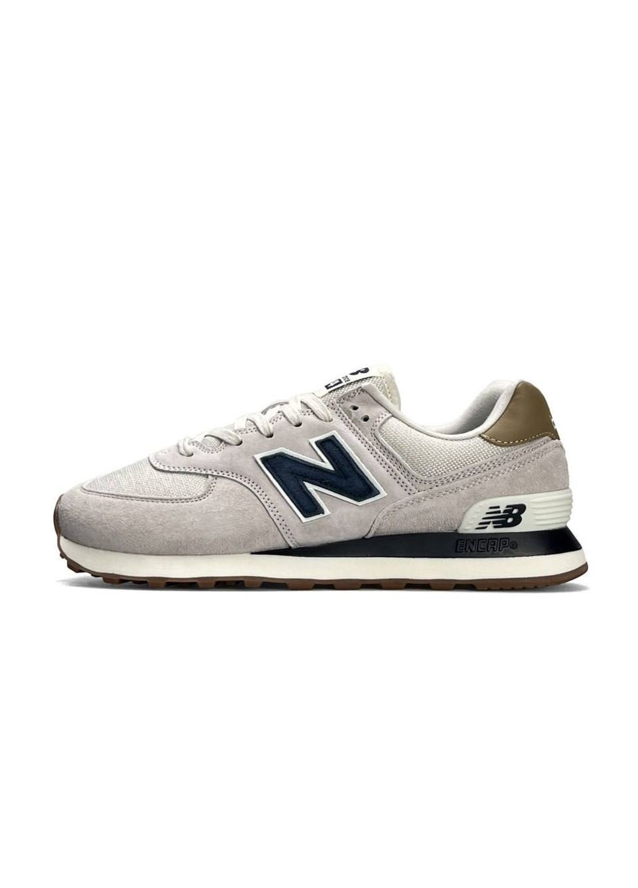 Кросівки жіночі New Balance Light Grey Navy No Brand 574 світло-сірі демісезони (341085703)